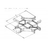 中馬電纜橋架提供價(jià)格適中的GQ1-T1-04型梯級(jí)式水平四通