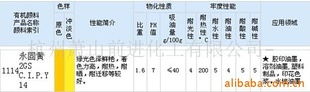 永固黃2GS,顏料黃2GS,永固黃G,PY14，有機顏料