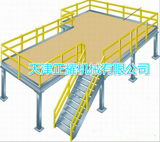 鋼平臺 閣樓式貨架 結構圖