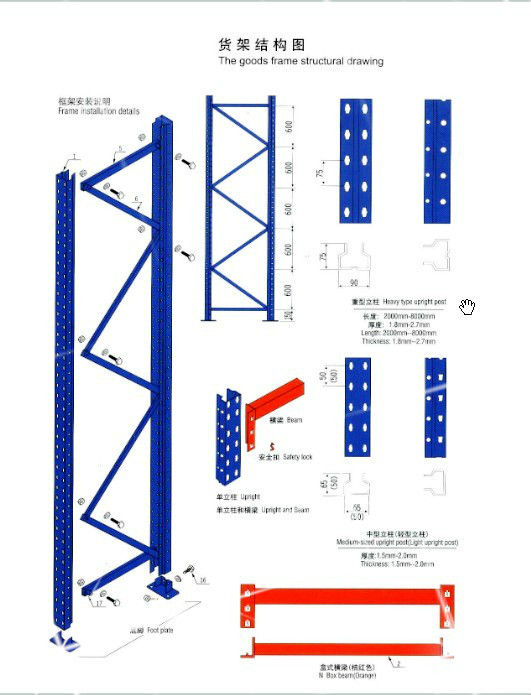貨架結(jié)構(gòu)圖